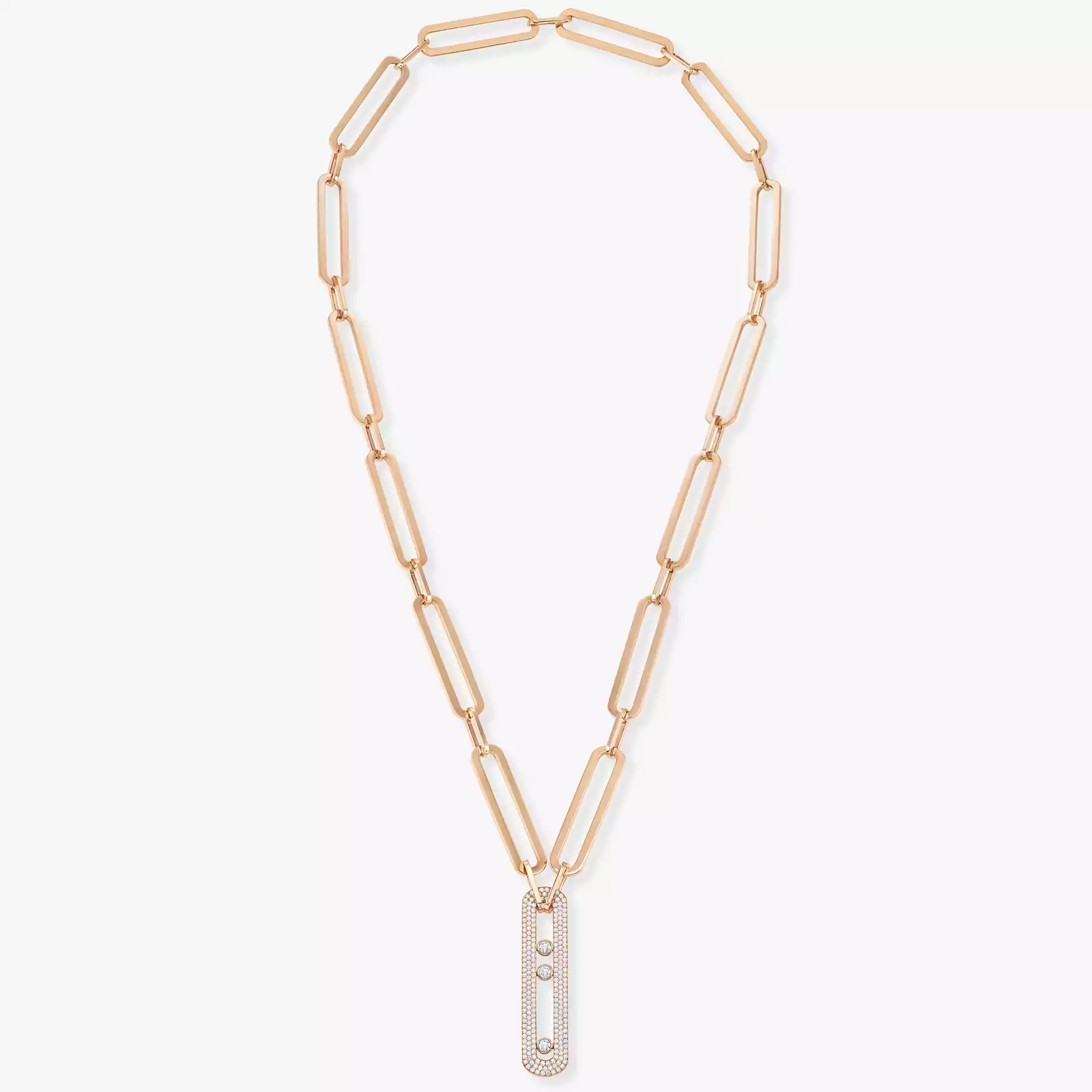 Move 10th Anniversary XL Rose Gold For Her Diamond Necklace 06768-PG