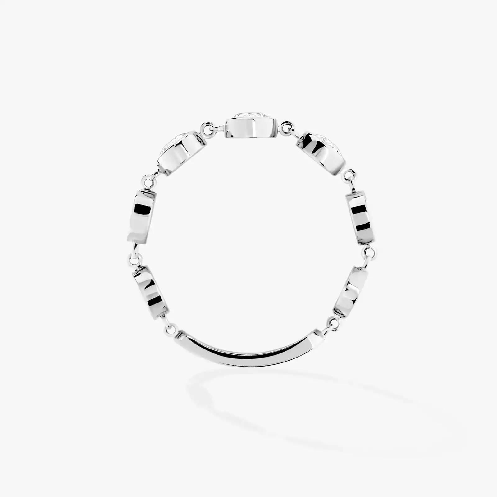 Кольцо Для нее Белое золото Бриллиантами D-Vibes MM (средняя модель) 12991-WG