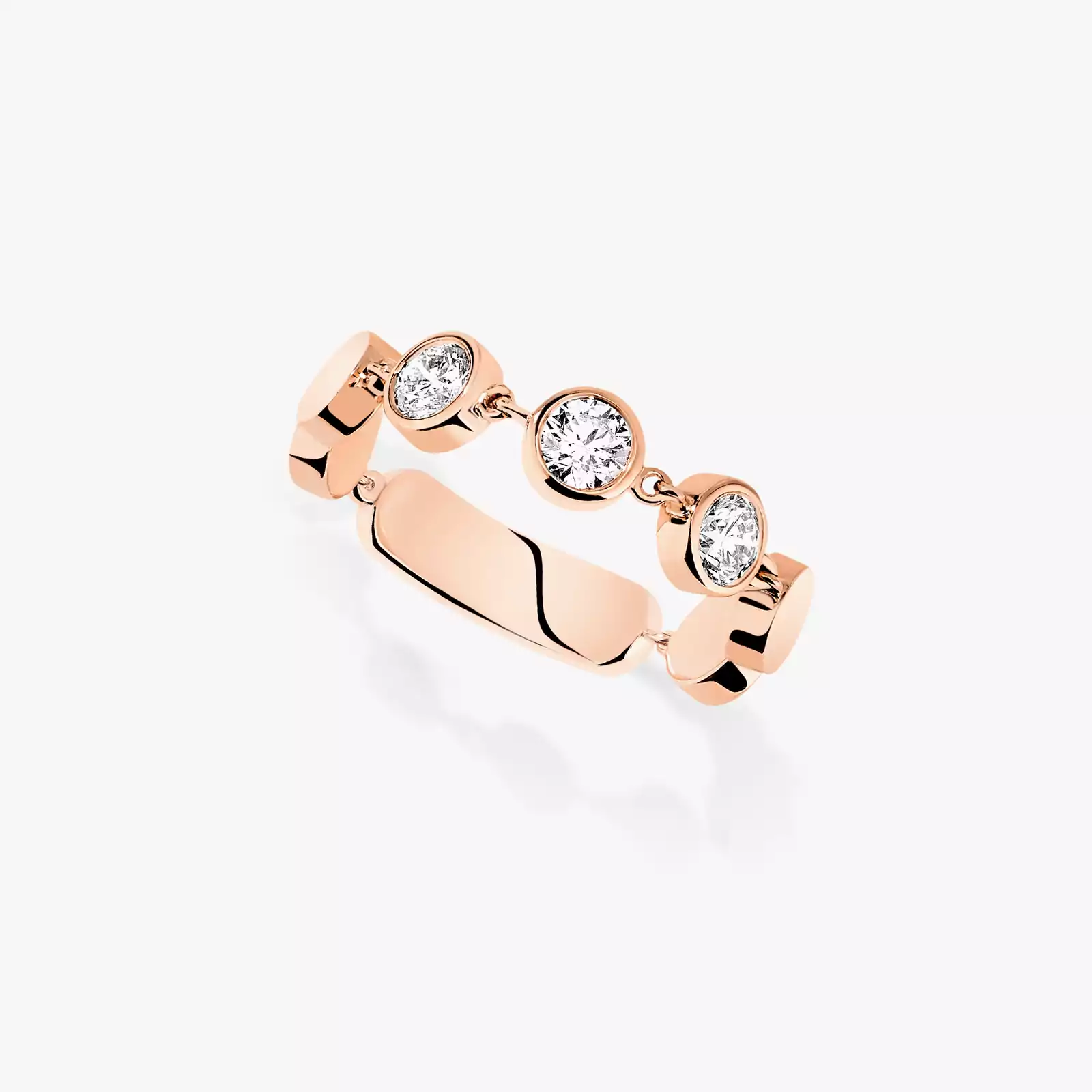 Ring For Her Pink Gold Diamond D-Vibes MM 12991-PG