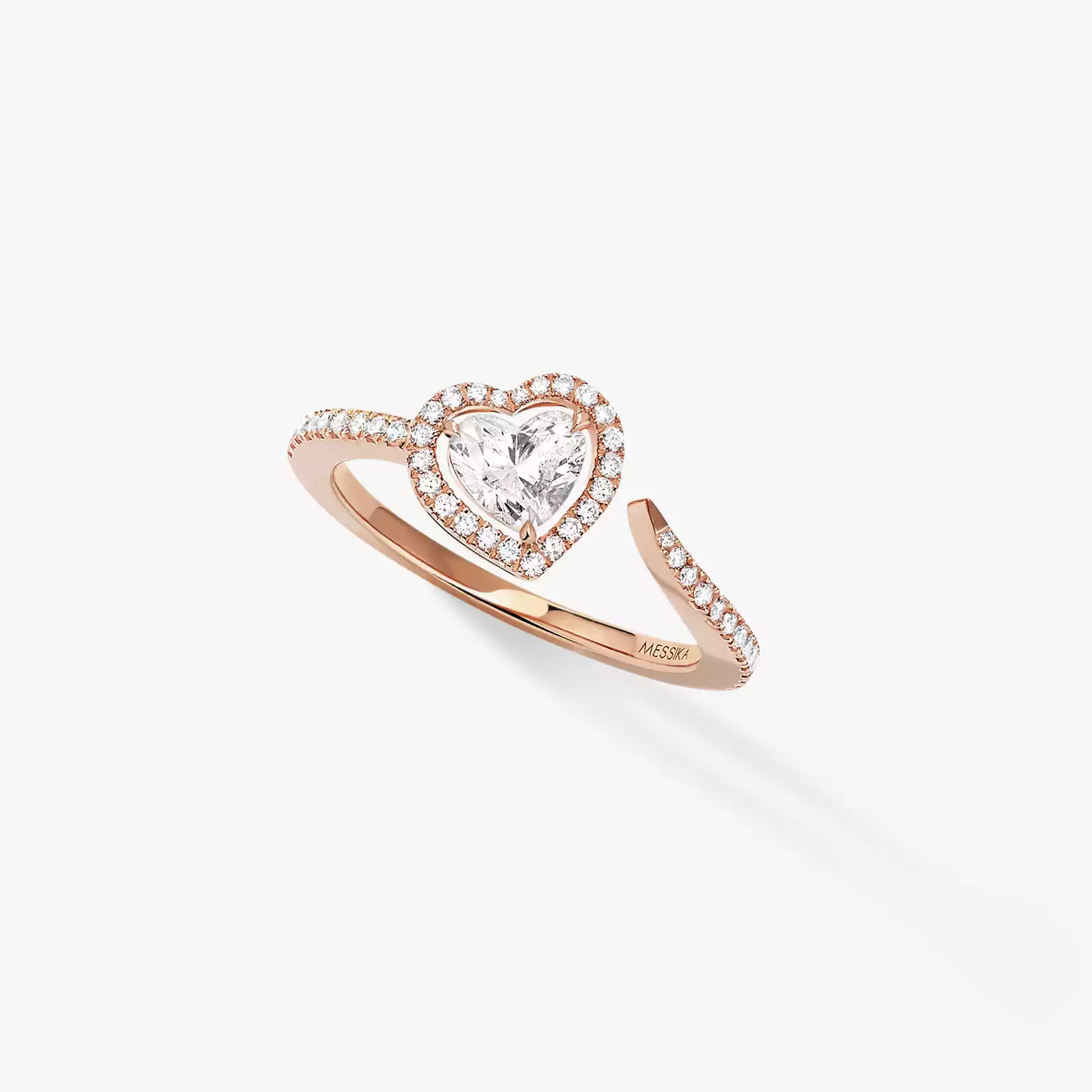 Кольцо Для нее Розовое золото Бриллиантами Кольцо Joy Cœur с бриллиантом 0,4 карата 11994-PG