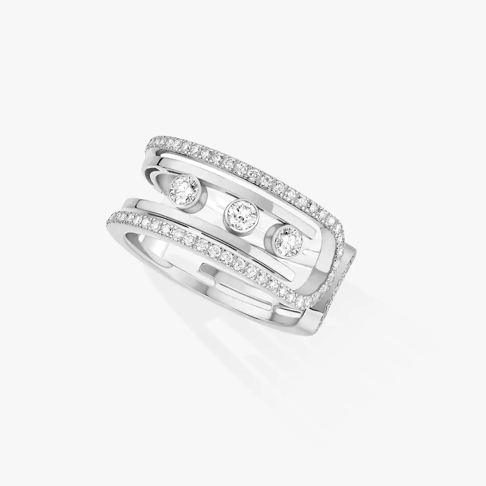 Move 10th White Gold For Her Diamond Ring 11955-WG