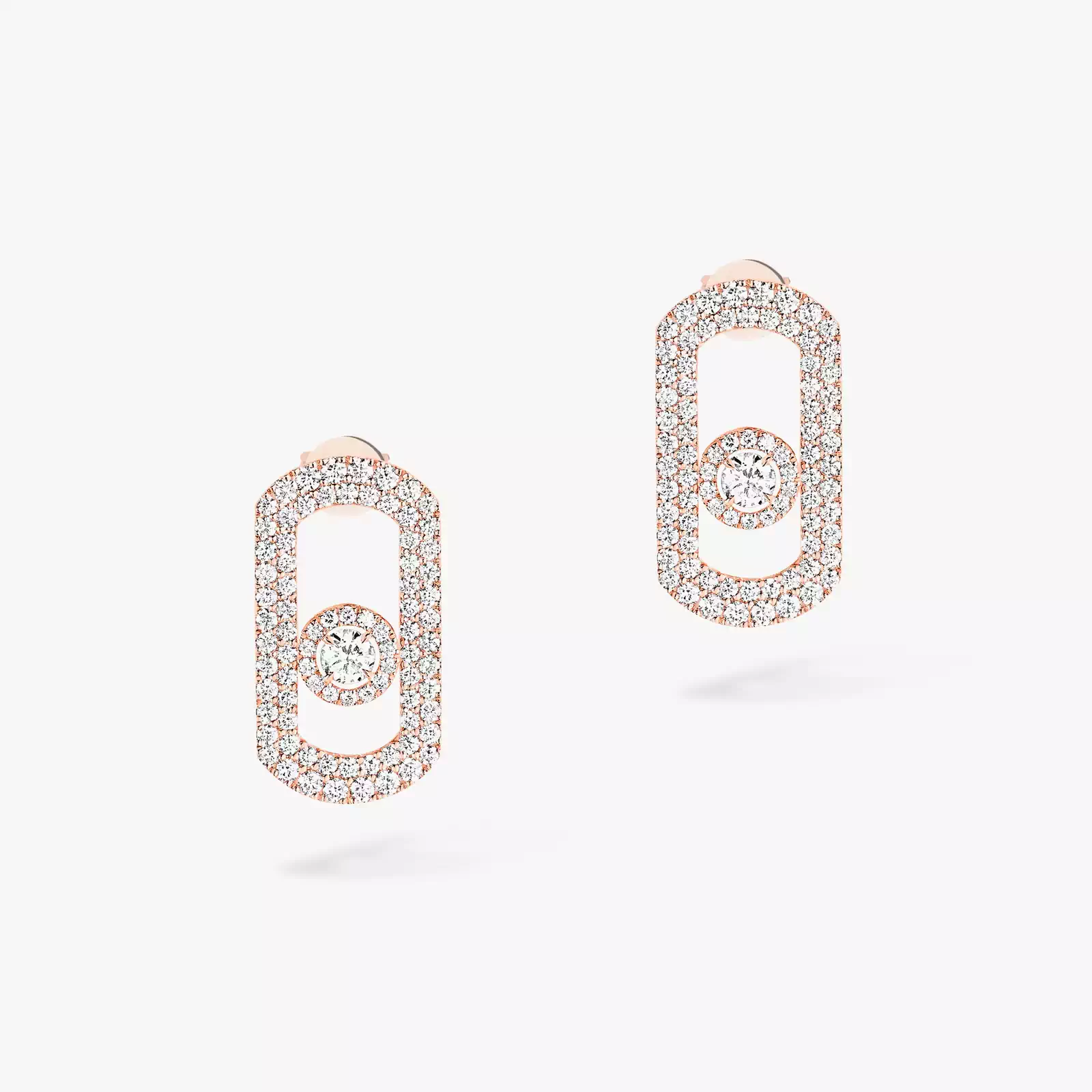 So Move Pavé Pink Gold For Her Diamond Earrings 12931-PG