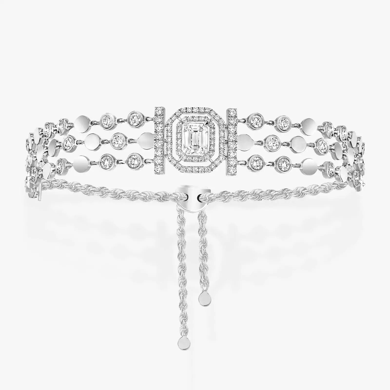 D-Vibes Multi-Row Bracelet White Gold For Her Diamond Bracelet 12433-WG