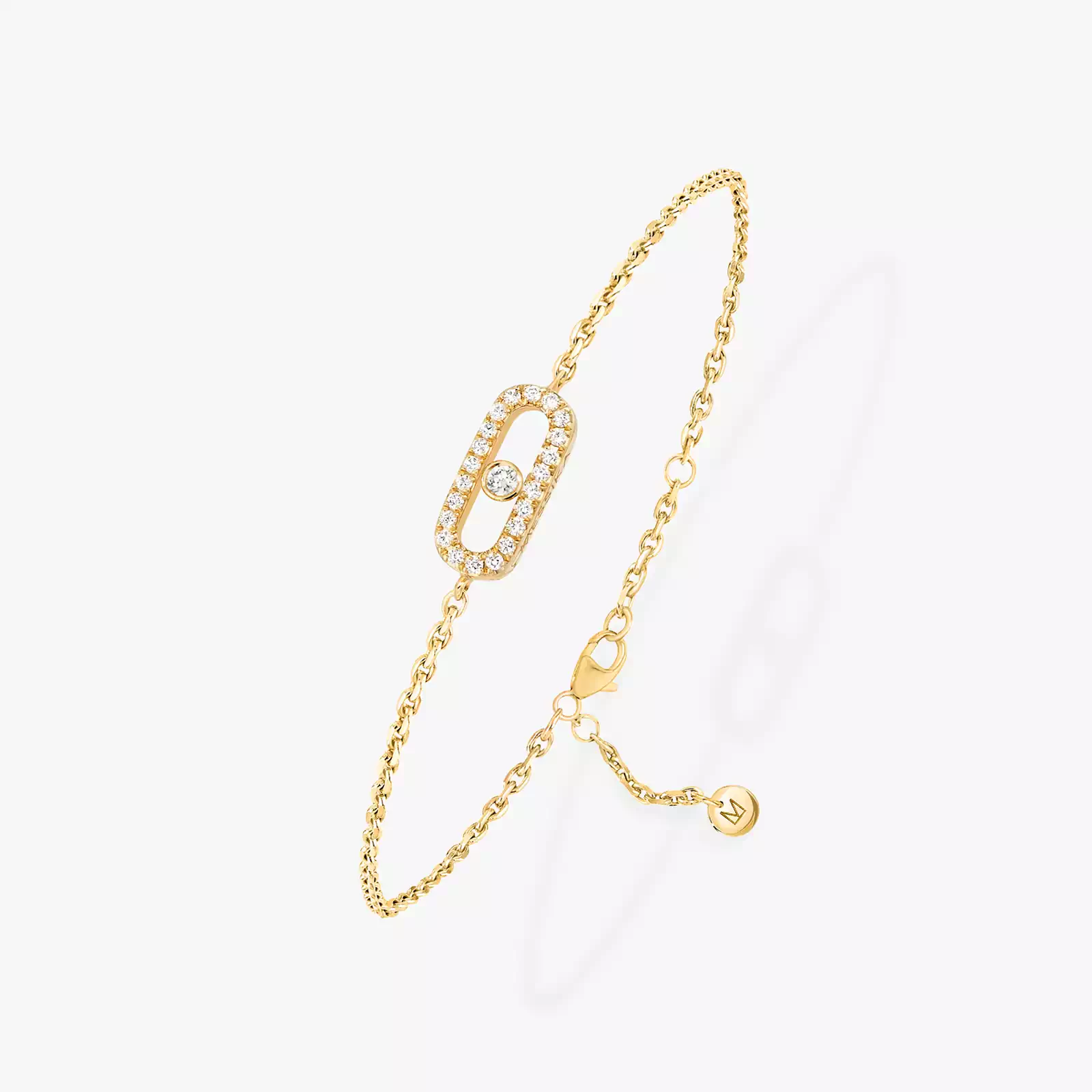 Messika CARE(S) Pavé Bracelet Yellow Gold For Her Diamond Bracelet 12075-YG