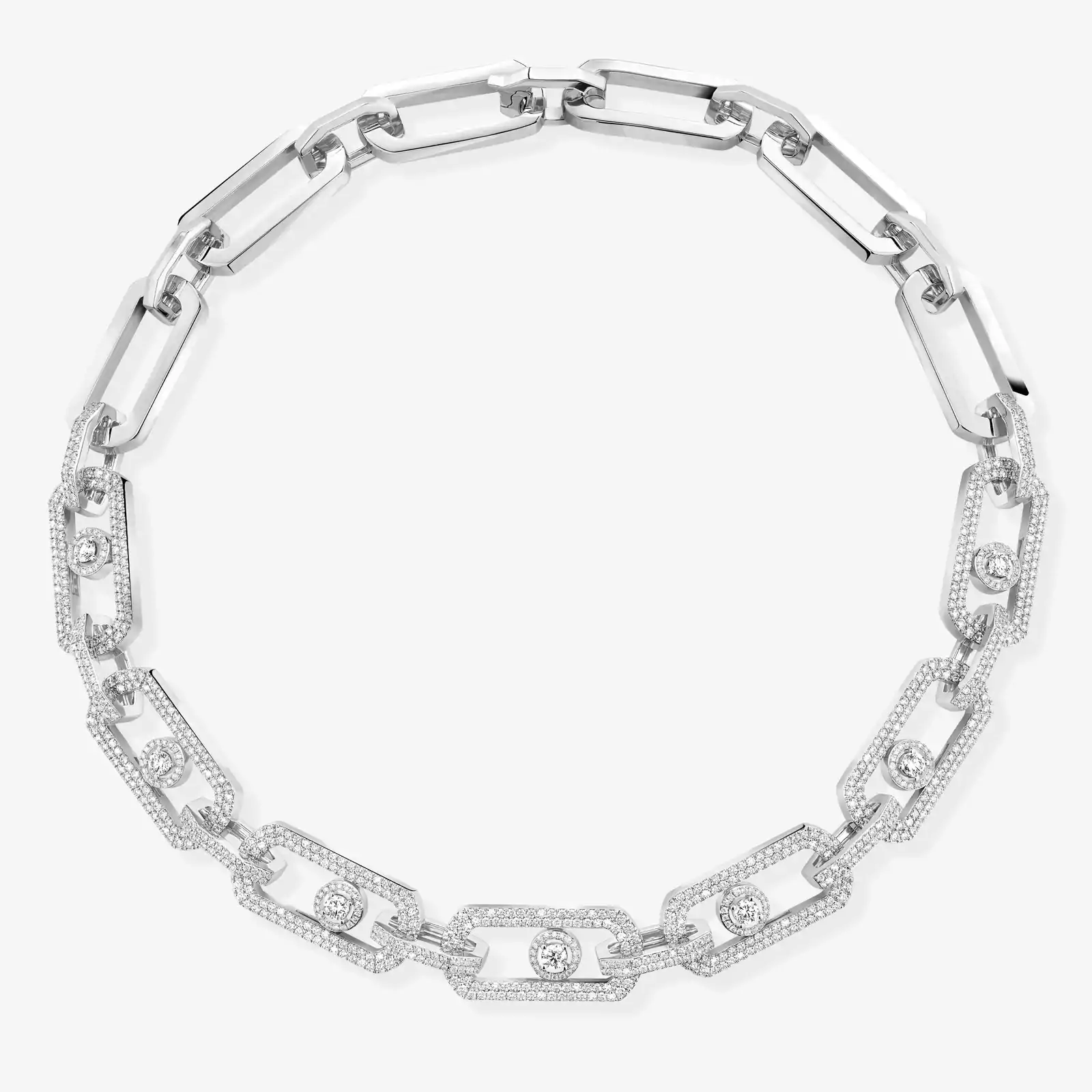 So Move XL Pavé White Gold For Her Diamond Necklace 13079-WG