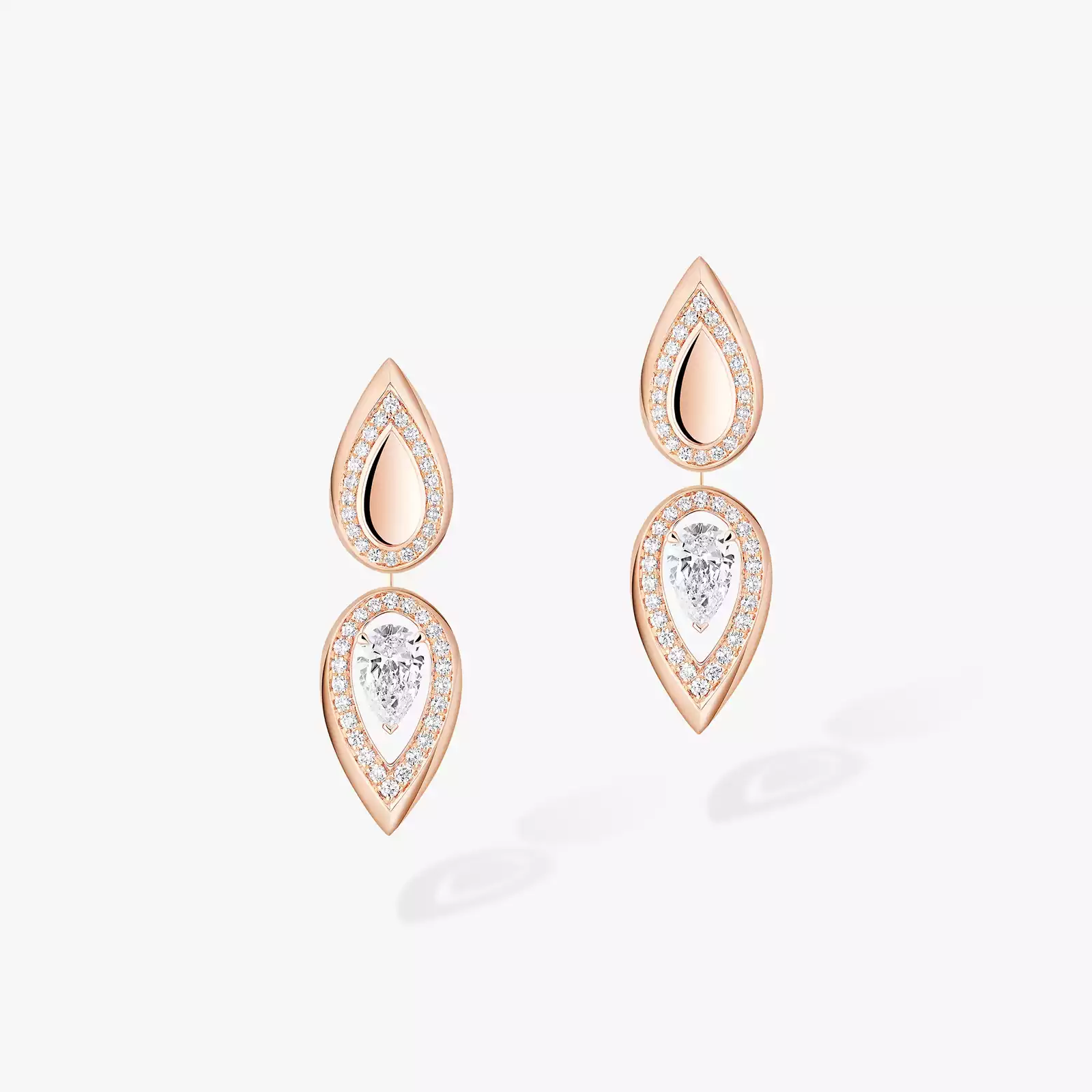 Boucles d'oreilles Femme Or Rose Diamant Fiery 0,25ct 13173-PG