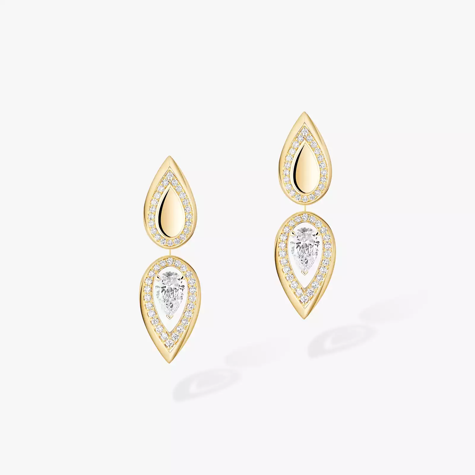 Boucles d'oreilles Femme Or Jaune Diamant Fiery 0,25ct 13173-YG