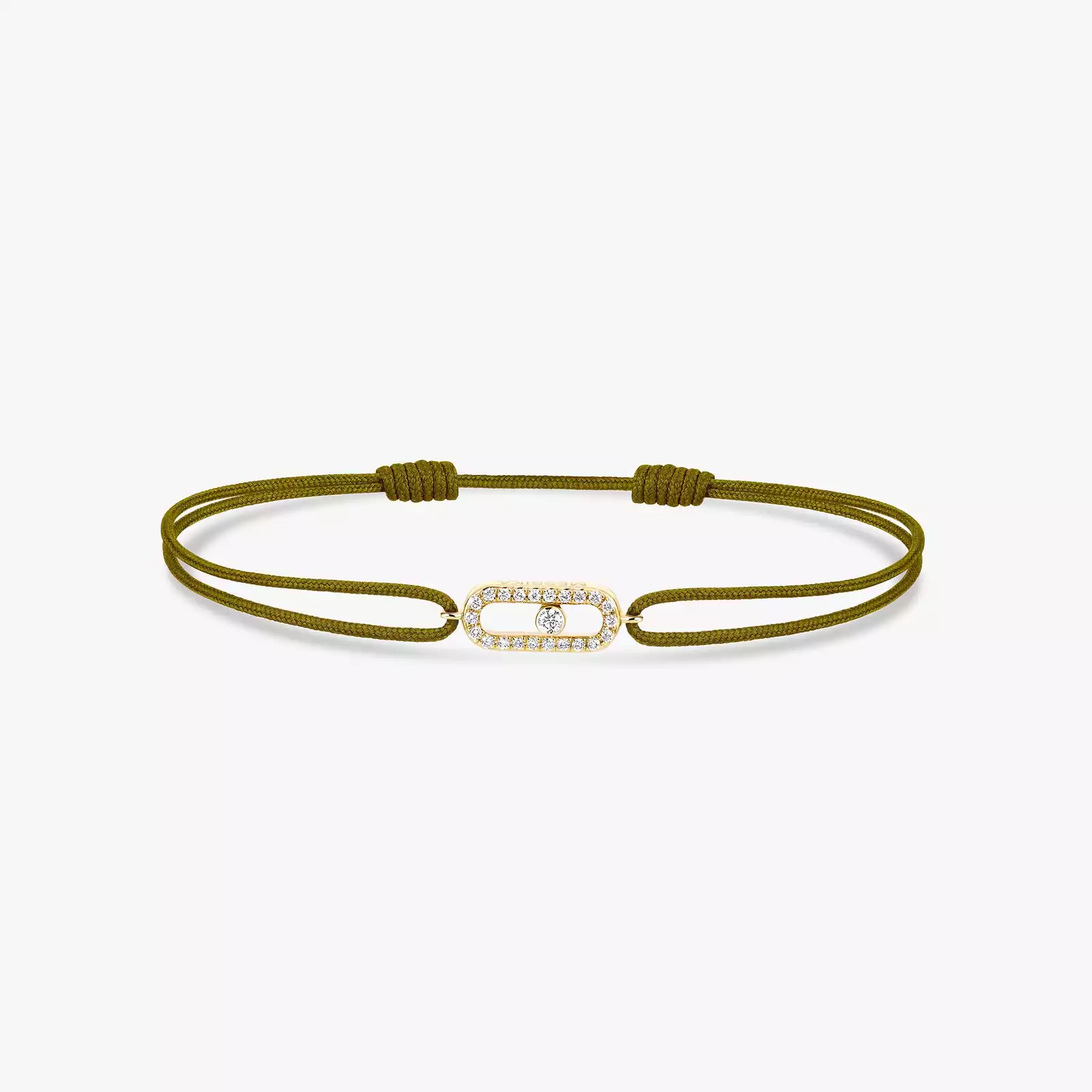 Bracelet Femme Or Jaune Diamond Cordon Move Uno Kaki 13860-YG