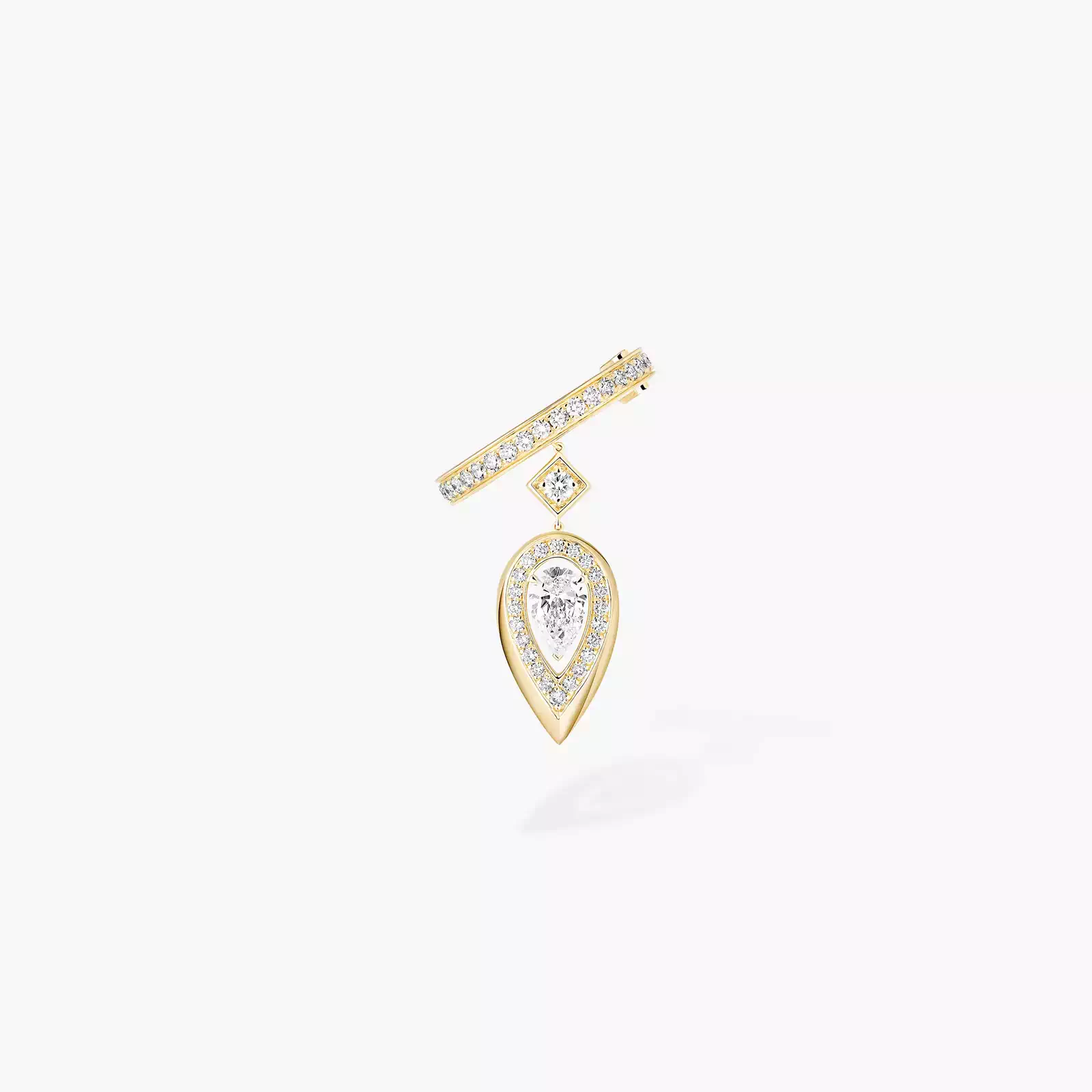 Pendiente Mujer Oro amarillo Diamante Clip Fiery 0,10 ct 13172-YG