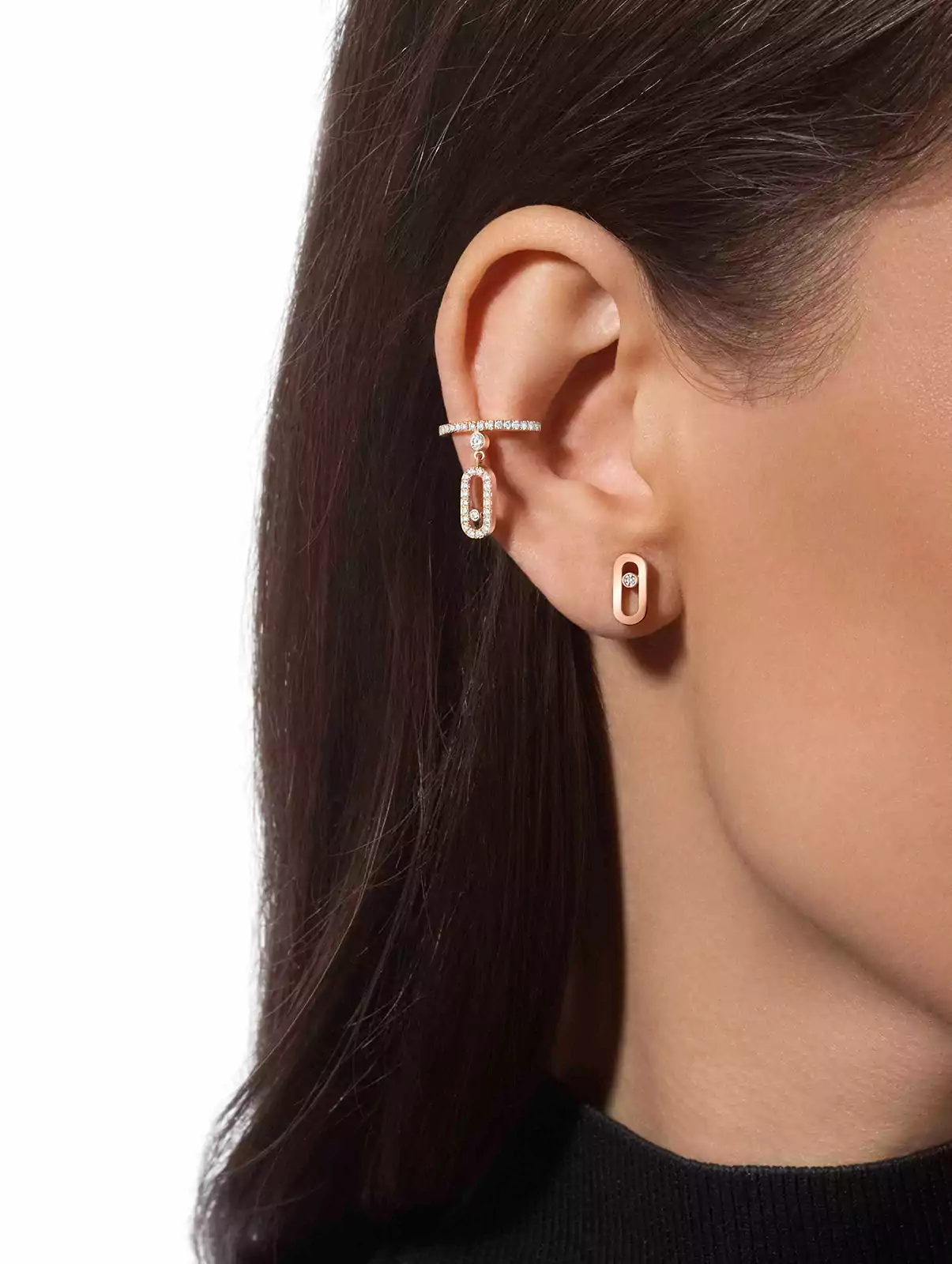 Embrace the clip trend with a diamond earring! 