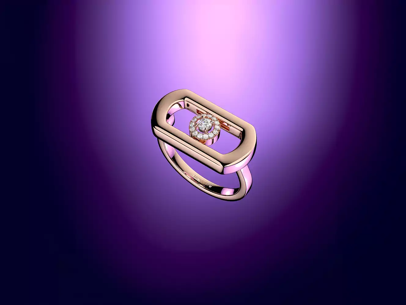 Pink gold rings for women 