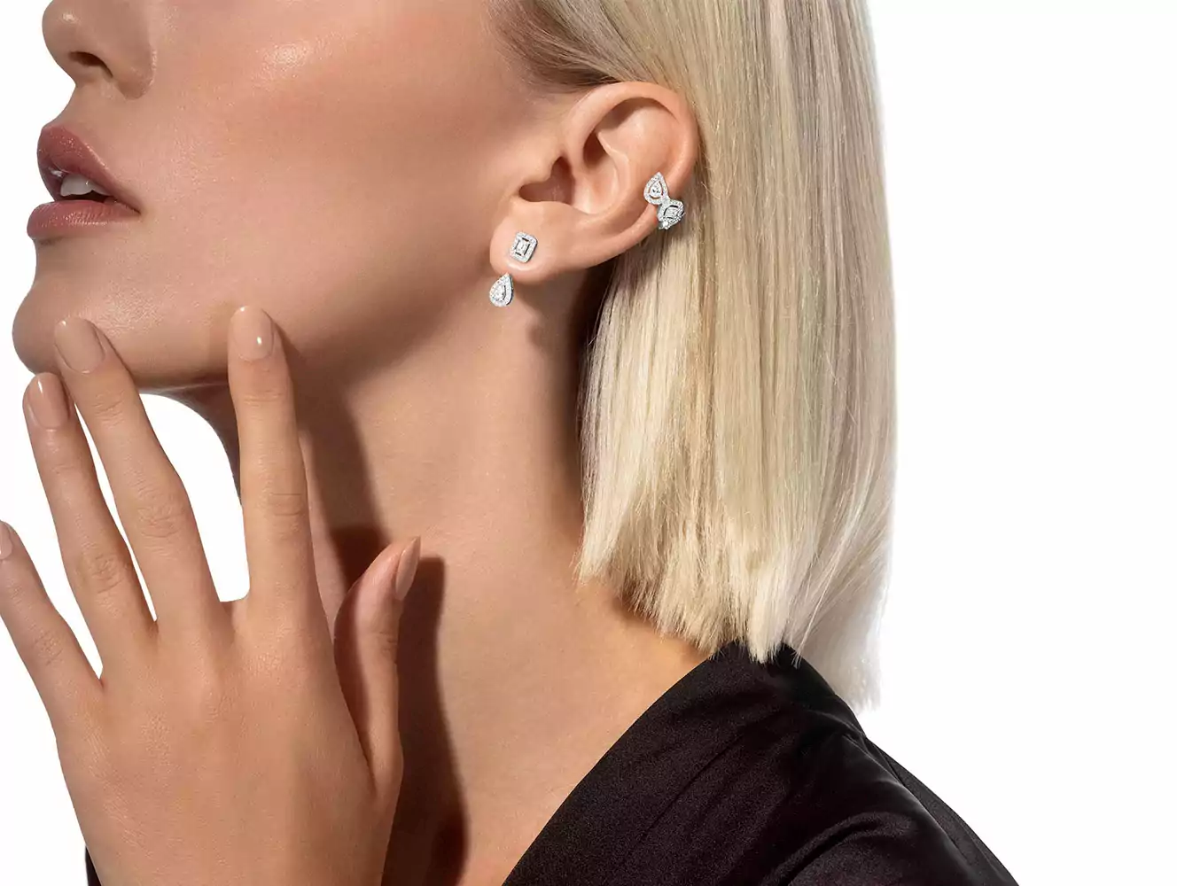 Embrace the clip trend with a diamond earring! 